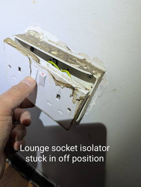 Isolator stuck off, poor support