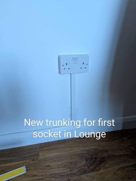 New lounge socket on trunking